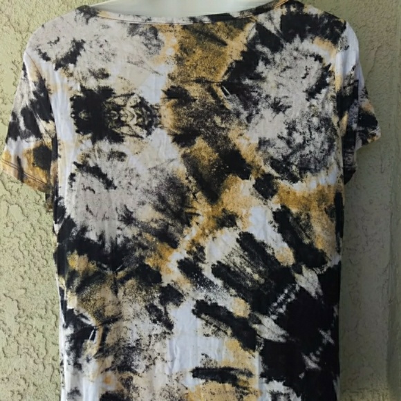 Rock & Republic cutout top short sleeve top blouse - Picture 5 of 7